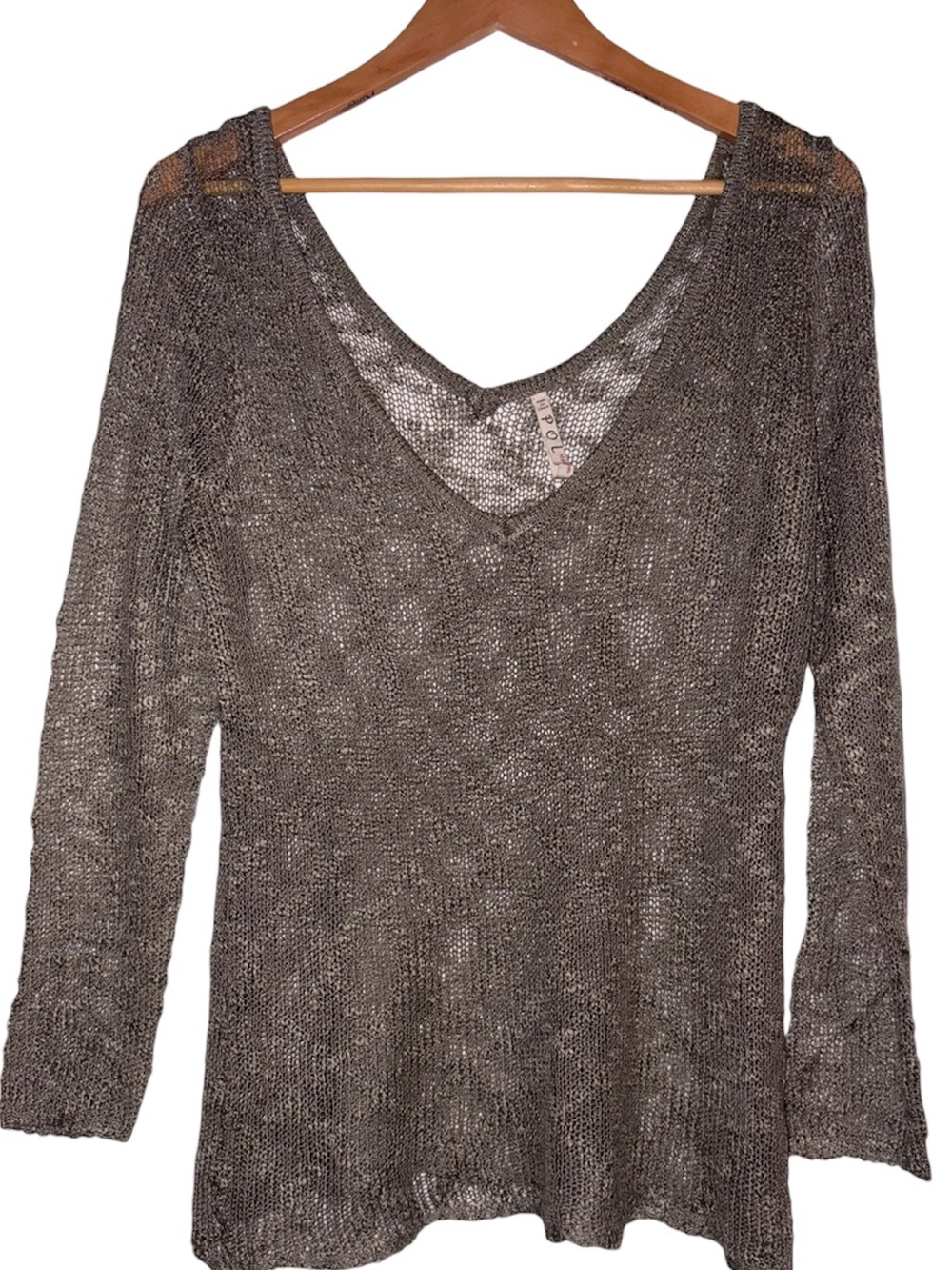 POL Lightweight Open Knit Sweater Medium
